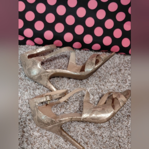 G by Guess Metallic Strappy Heels - Picture 6 of 7